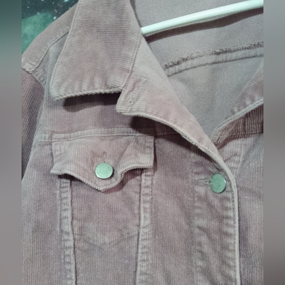 SIZE L Sonoma life+style dust rose pink denim jacket - Picture 7 of 8